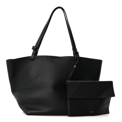 The Row Grained Calfskin Park Tote Three Black 3 of 10