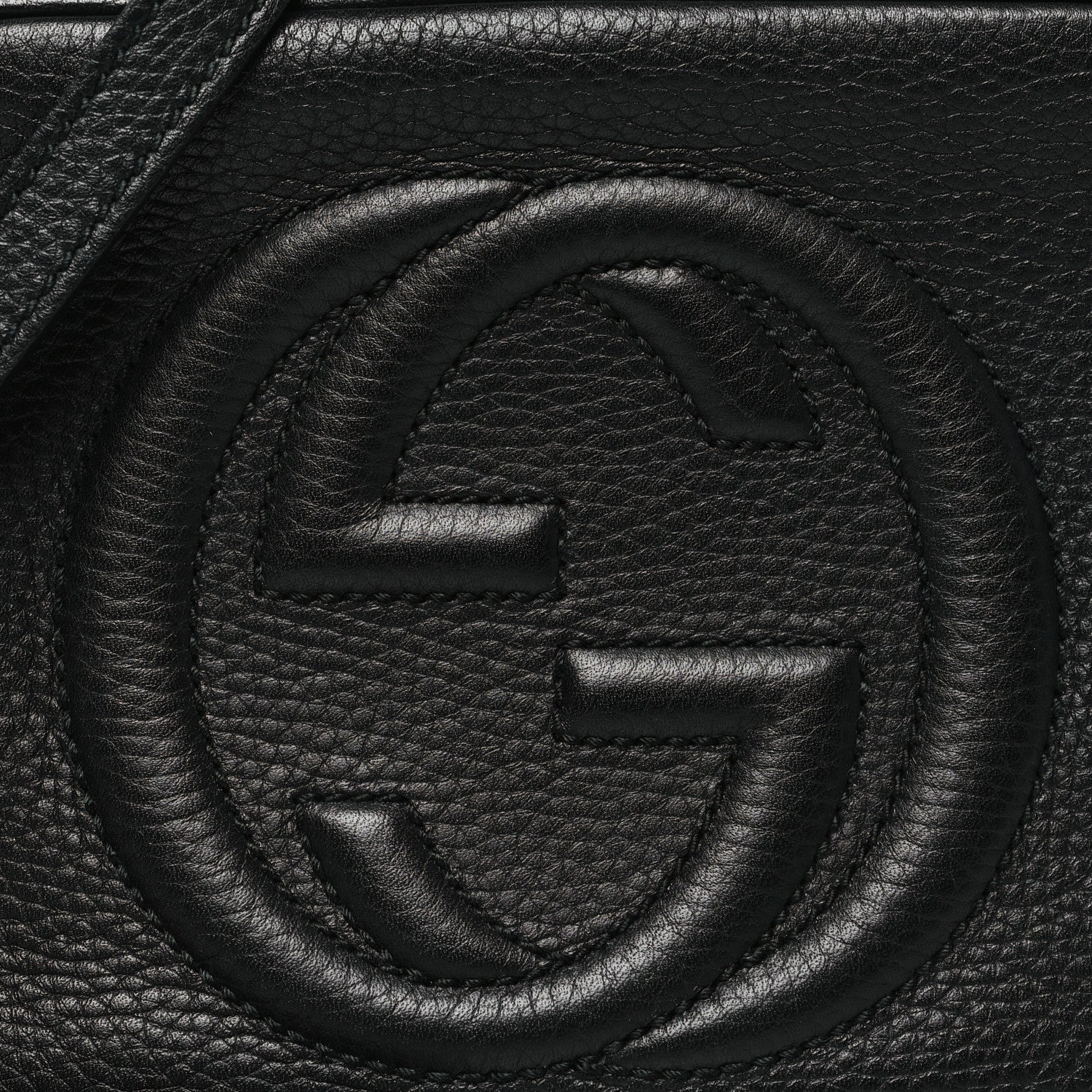 Gucci Pebbled Calfskin Small Soho Disco Bag Black 8 of 12