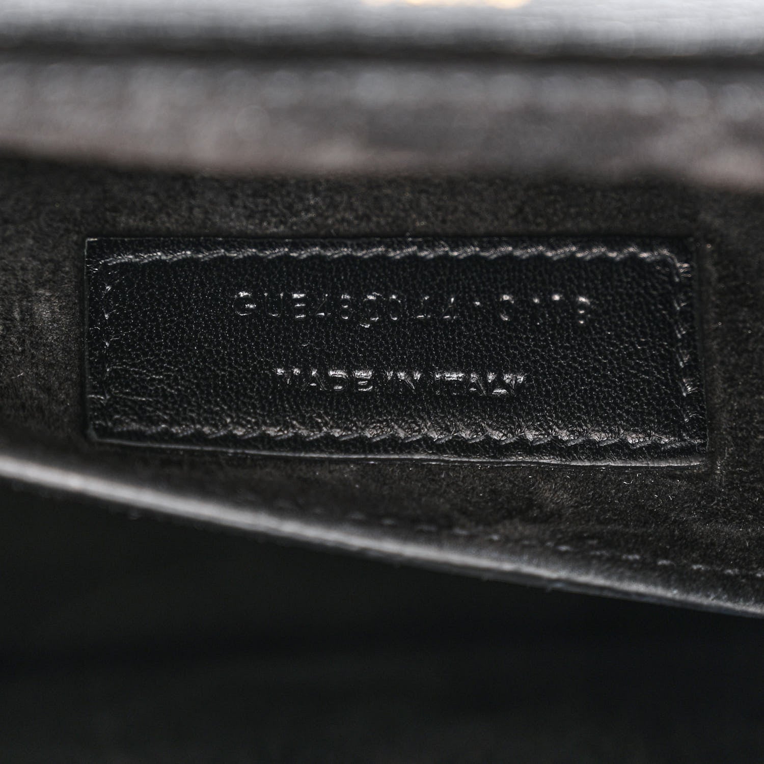 Saint Laurent Calfskin Suede Medium Bellechasse Black Beige 7 of 10