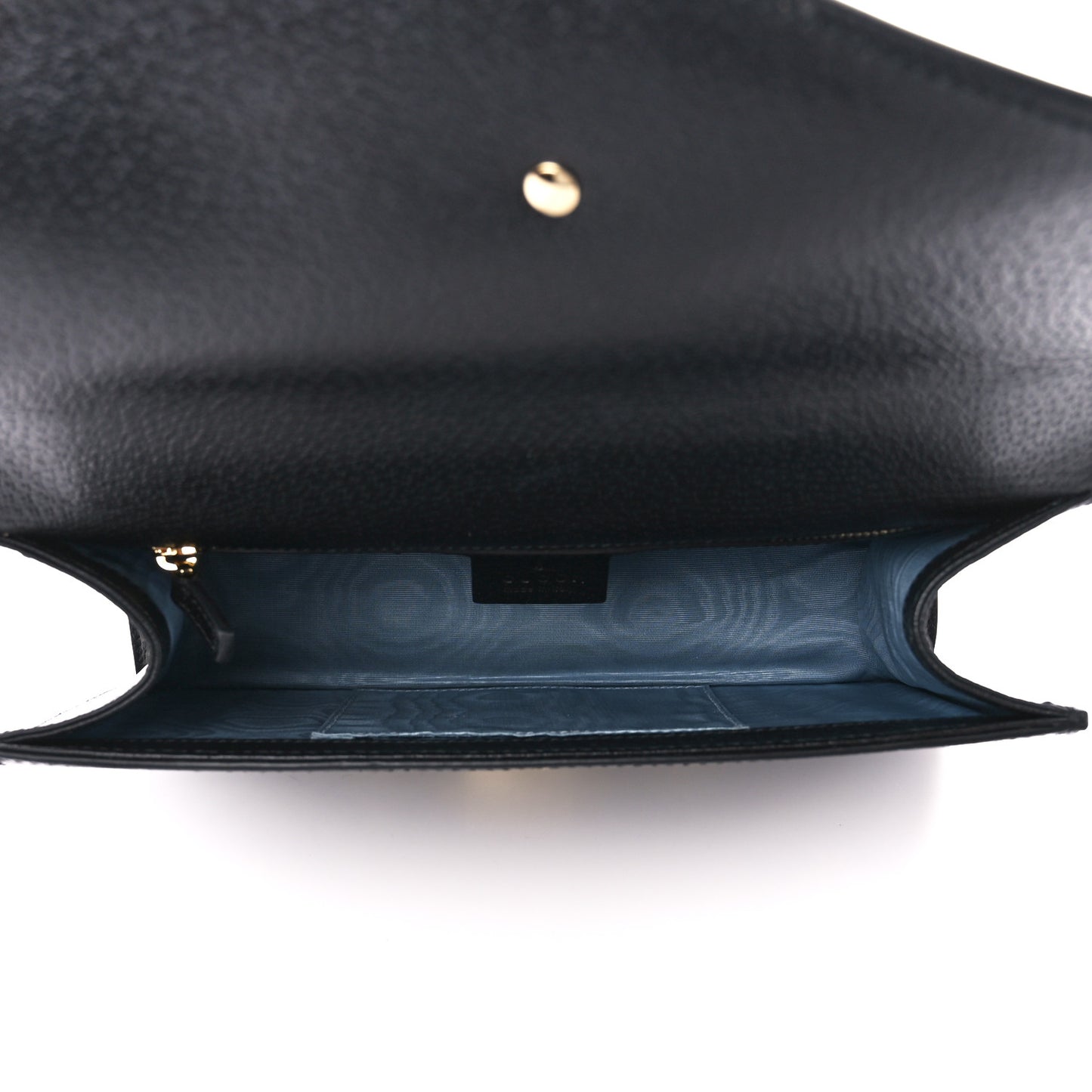 Textured Calfskin Bee Star Print Small Sylvie Shoulder Bag Black