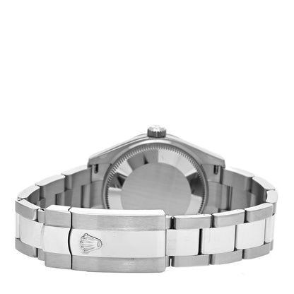 Rolex Stainless Steel 18K White Gold 31mm Oyster Perpetual Datejust Watch Black Roman 278274 3 of 5