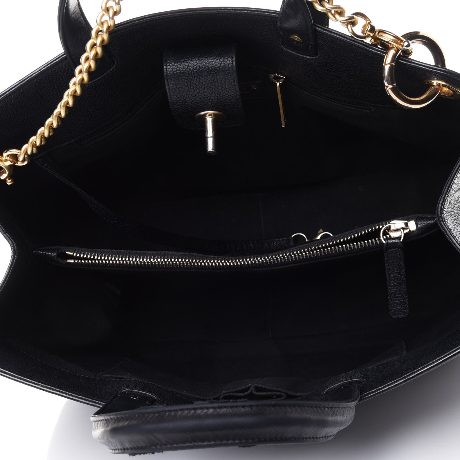 Chanel Caviar Large Shopping Tote Black 5 of 11