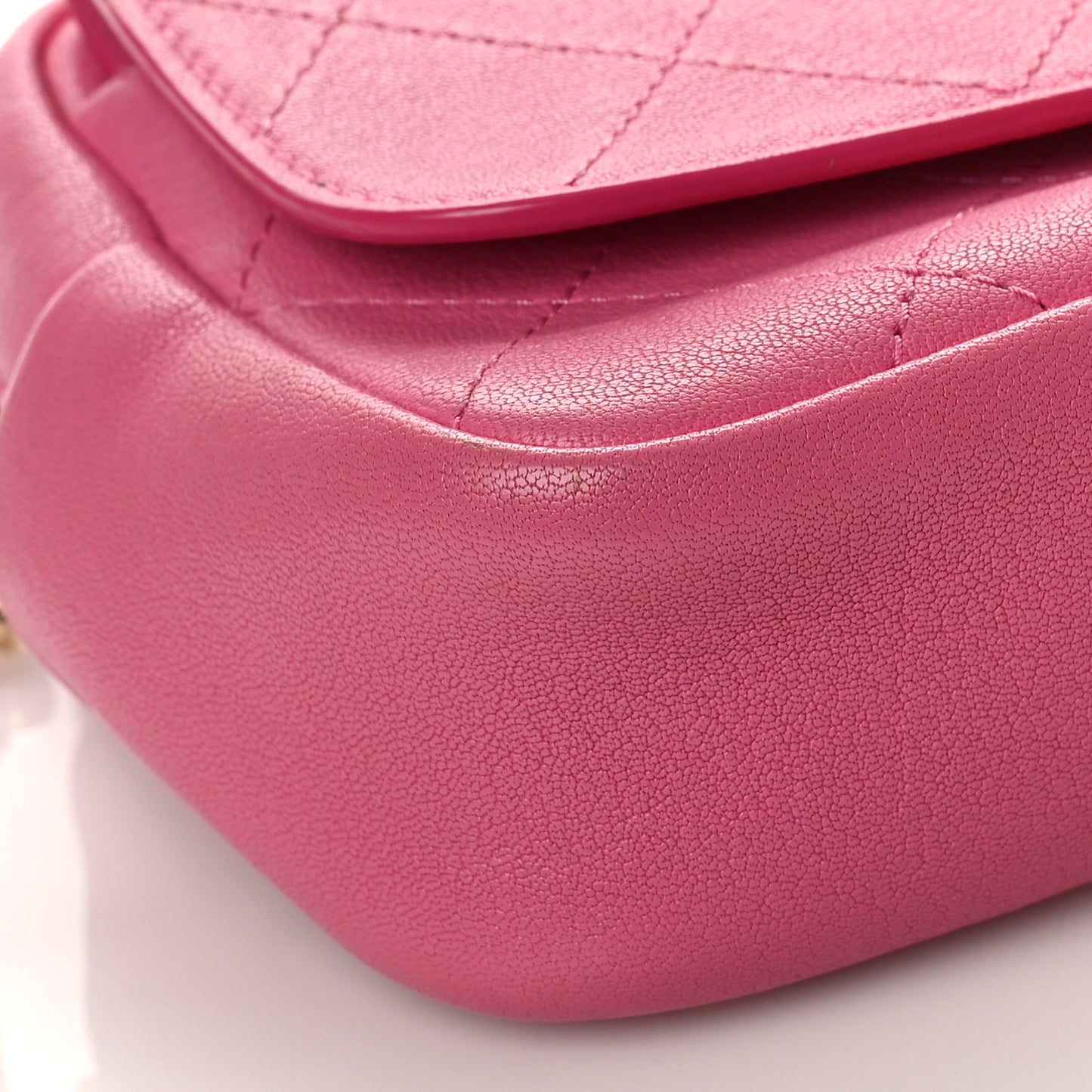 Goatksin Quilted Casual Trip Waist Bag Pink