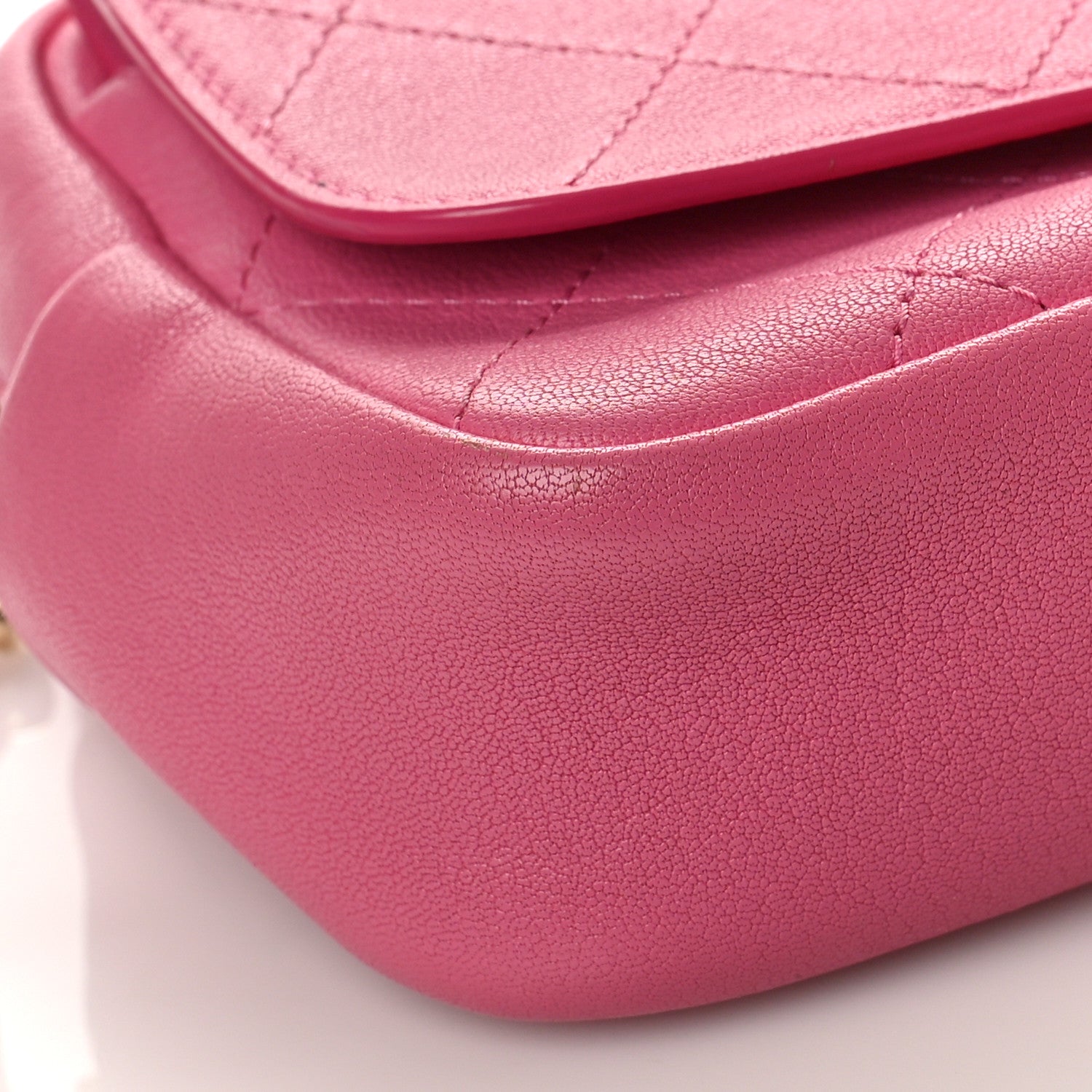 Chanel Goatksin Quilted Casual Trip Waist Bag Pink 8 of 9