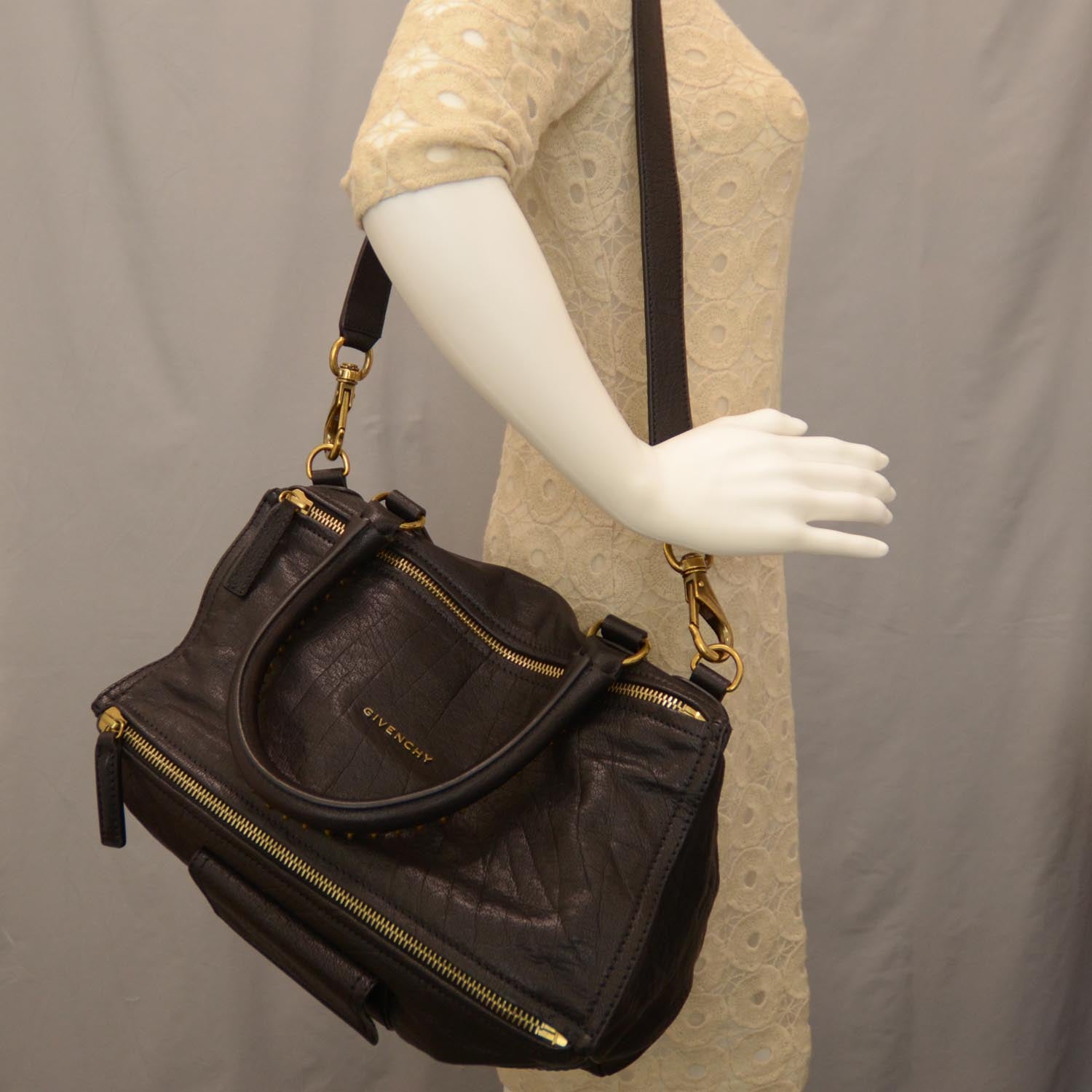 Givenchy Leather Medium Pandora Black 2 of 5