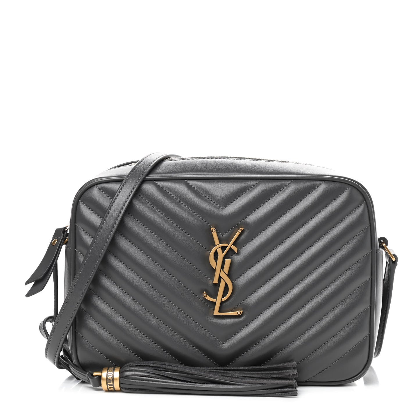 Calfskin Matelasse Monogram Lou Camera Bag Asphalt