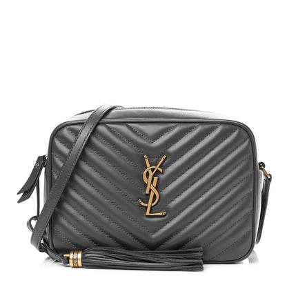 Saint Laurent Calfskin Matelasse Monogram Lou Camera Bag Asphalt 1 of 8