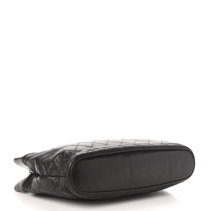 Chanel Lambskin Stitched Shopper Tote Black 4 of 13