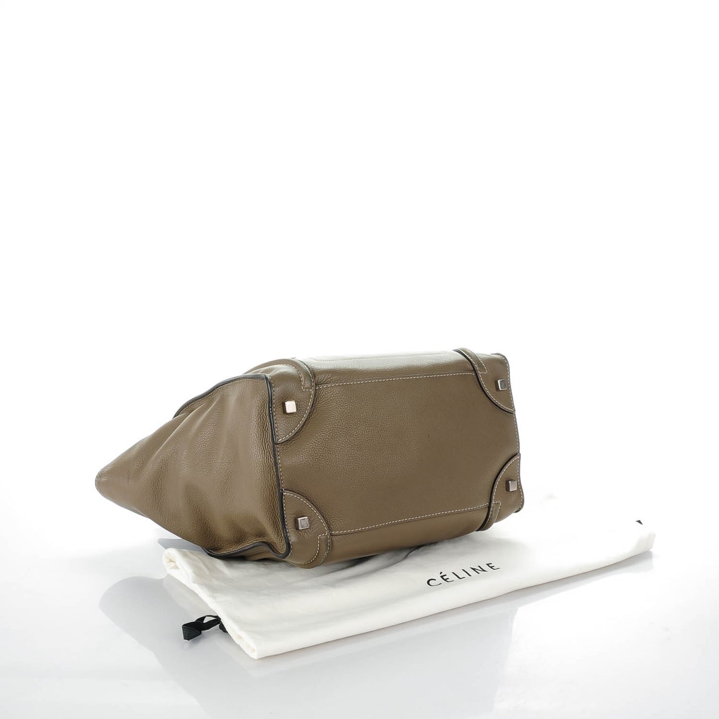 Drummed Calfskin Mini Luggage Souris