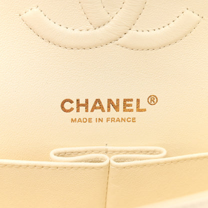 Chanel Caviar Quilted Medium Double Flap White 7 of 10