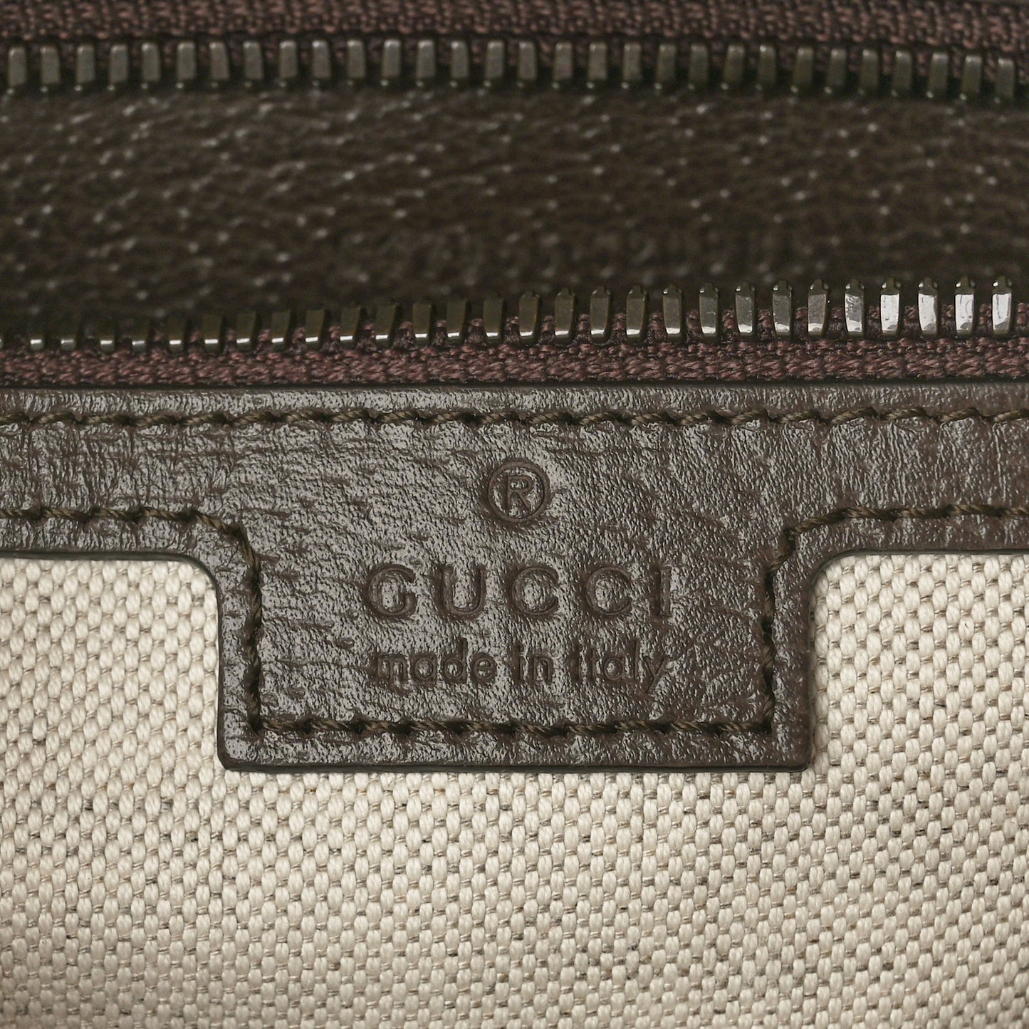 GG Supreme Monogram Textured Dollar Calfskin Web Small Ophidia Day Backpack Beige Ebony Fluorescent Fuchsia