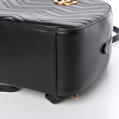 Gucci Calfskin Matelasse GG Marmont Backpack Black 9 of 10