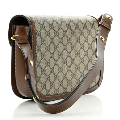 Gucci GG Supreme Monogram Horsebit 1955 Shoulder Bag Beige Brown Sugar 3 of 18