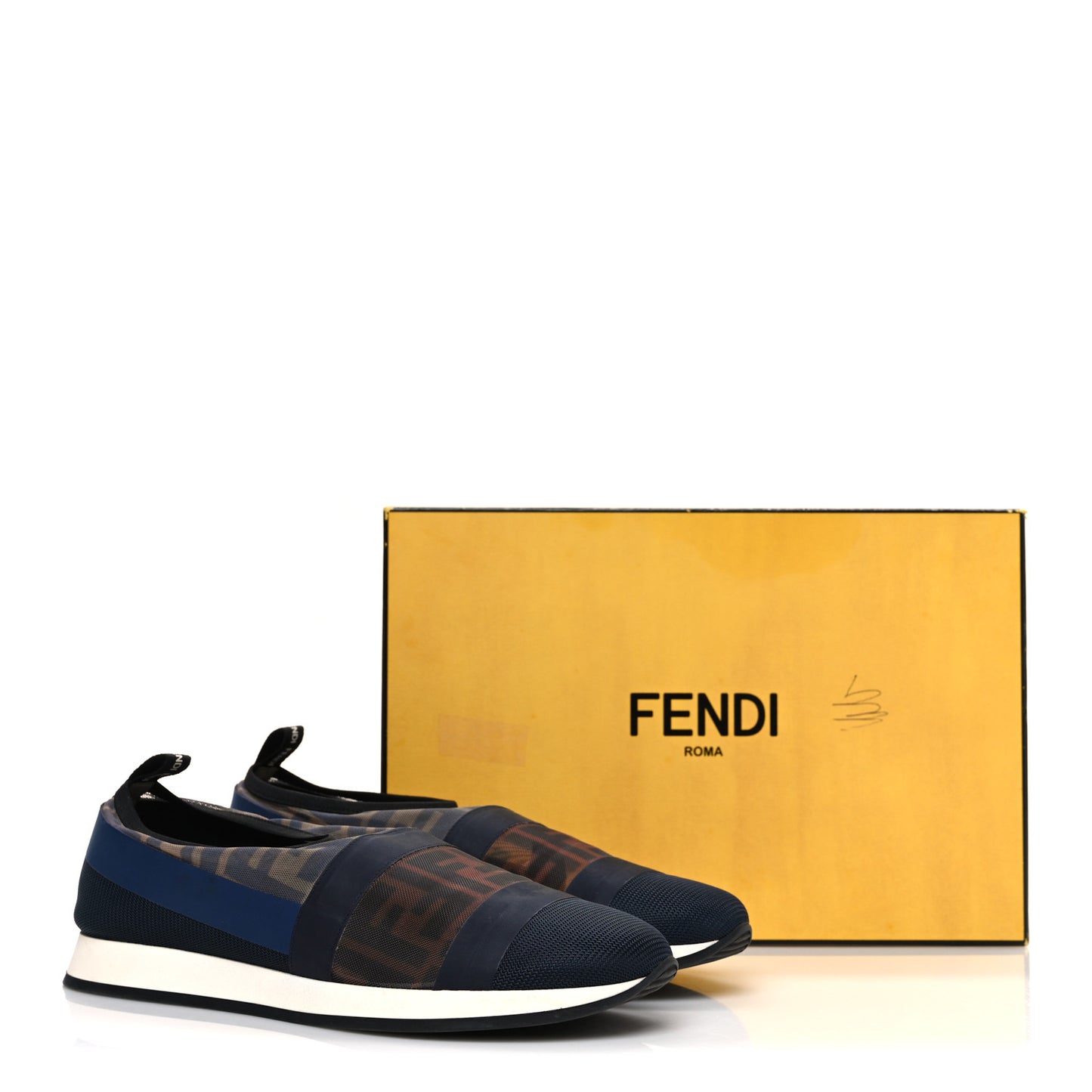 Technical Mesh FF Sneakers 39 Tobacco Navy