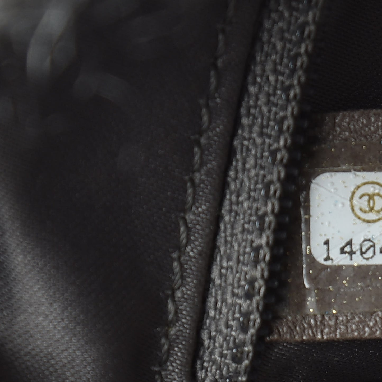 Tweed Lambskin Drawstring Tweedy Tote Black