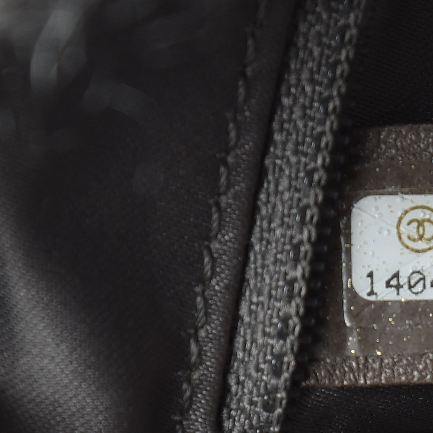 Chanel Tweed Lambskin Drawstring Tweedy Tote Black 7 of 9