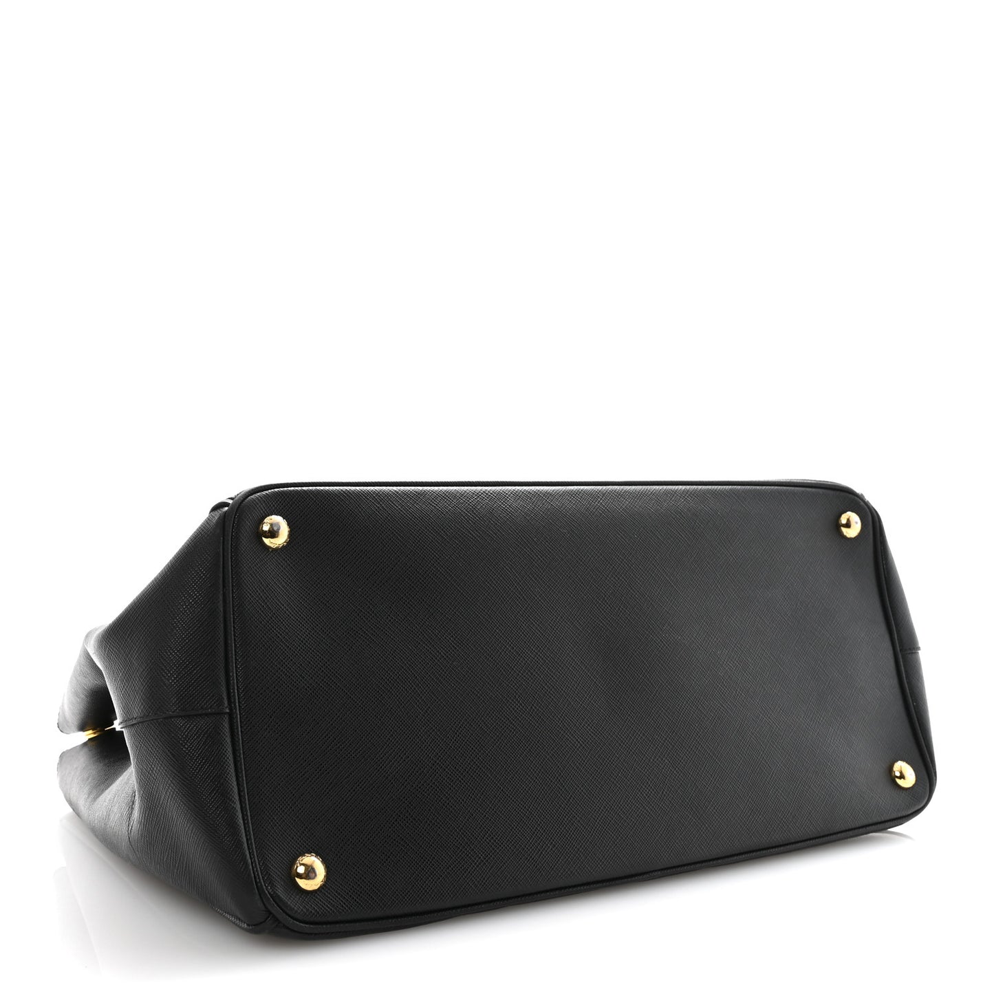 Saffiano Lux Large Galleria Double Zip Tote Black