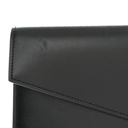 Saint Laurent Smooth Shiny Calfskin Monogram Uptown Pouch Black 7 of 7