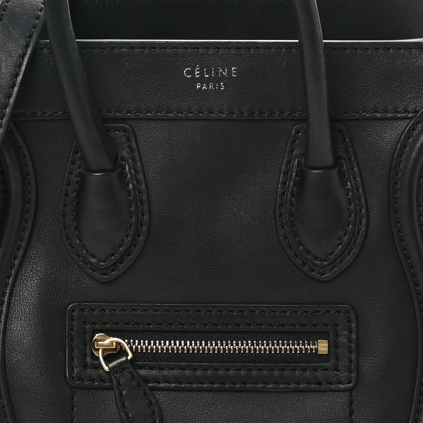 Smooth Calfskin Nano Luggage Black