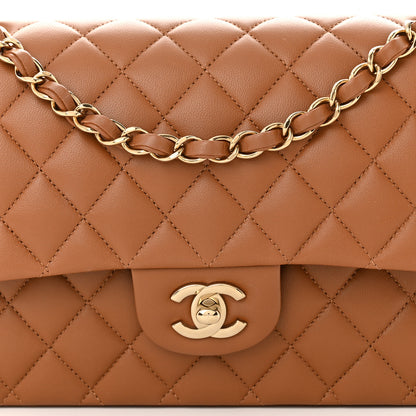 Chanel Lambskin Quilted Medium Double Flap Brown 8 of 12