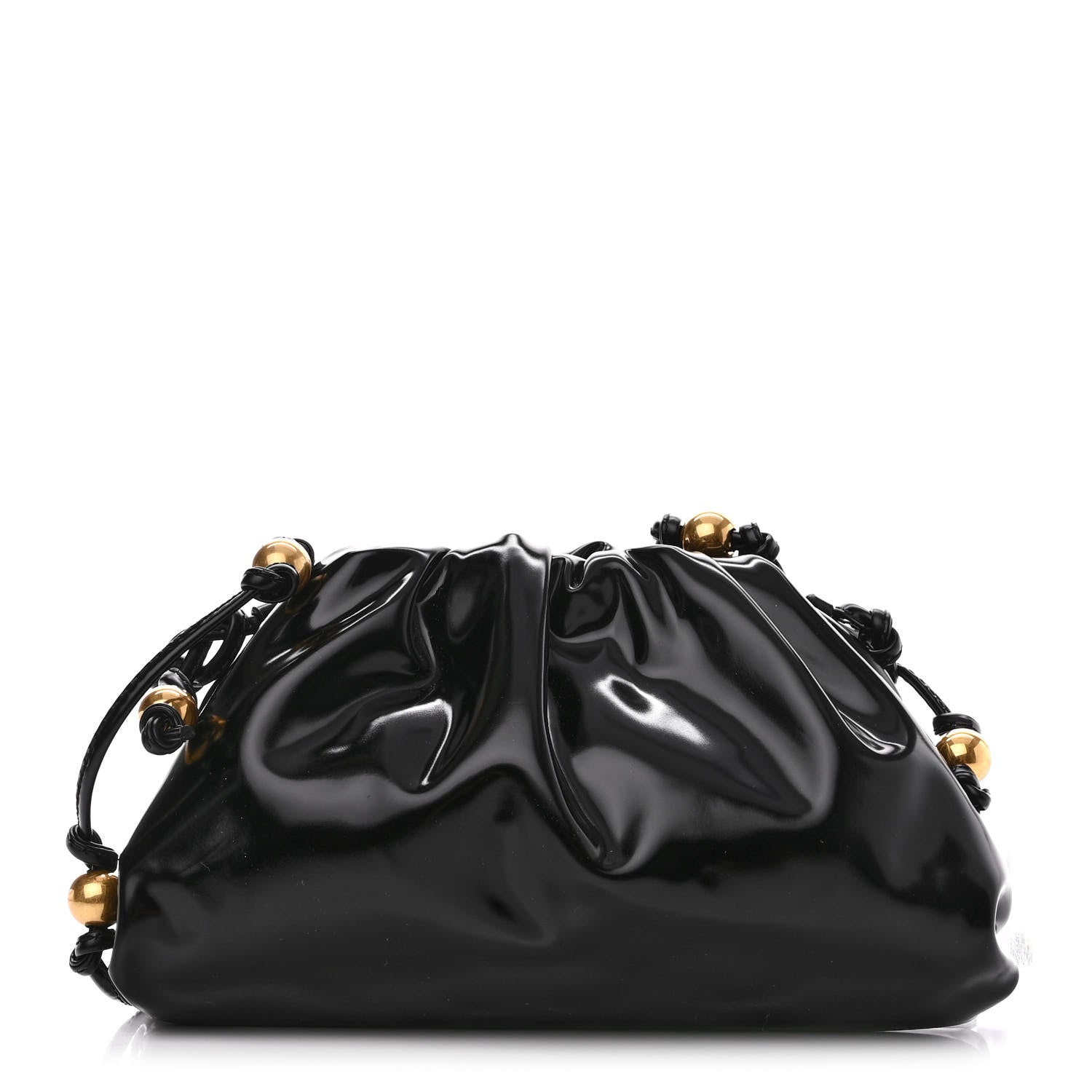 Bottega Veneta Brushed Calfskin The Mini Pouch Black 1 of 11