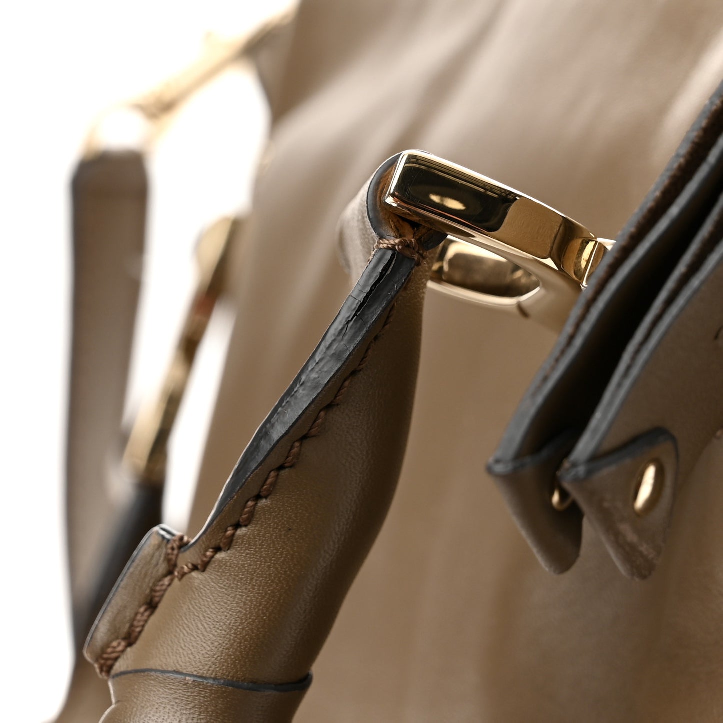 Calfskin Medium Marcie Satchel Anchor Grey