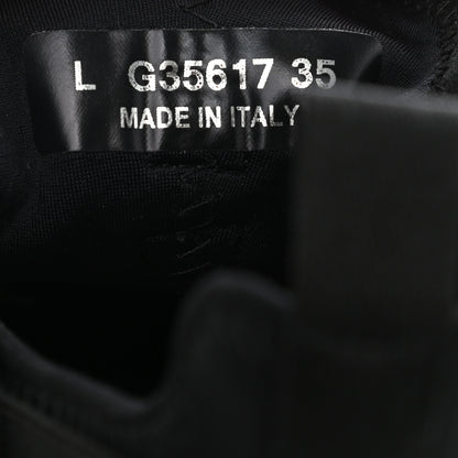 Chanel Velvet Calfskin Mixed Fibers CC Sneakers 35 Black 7 of 8