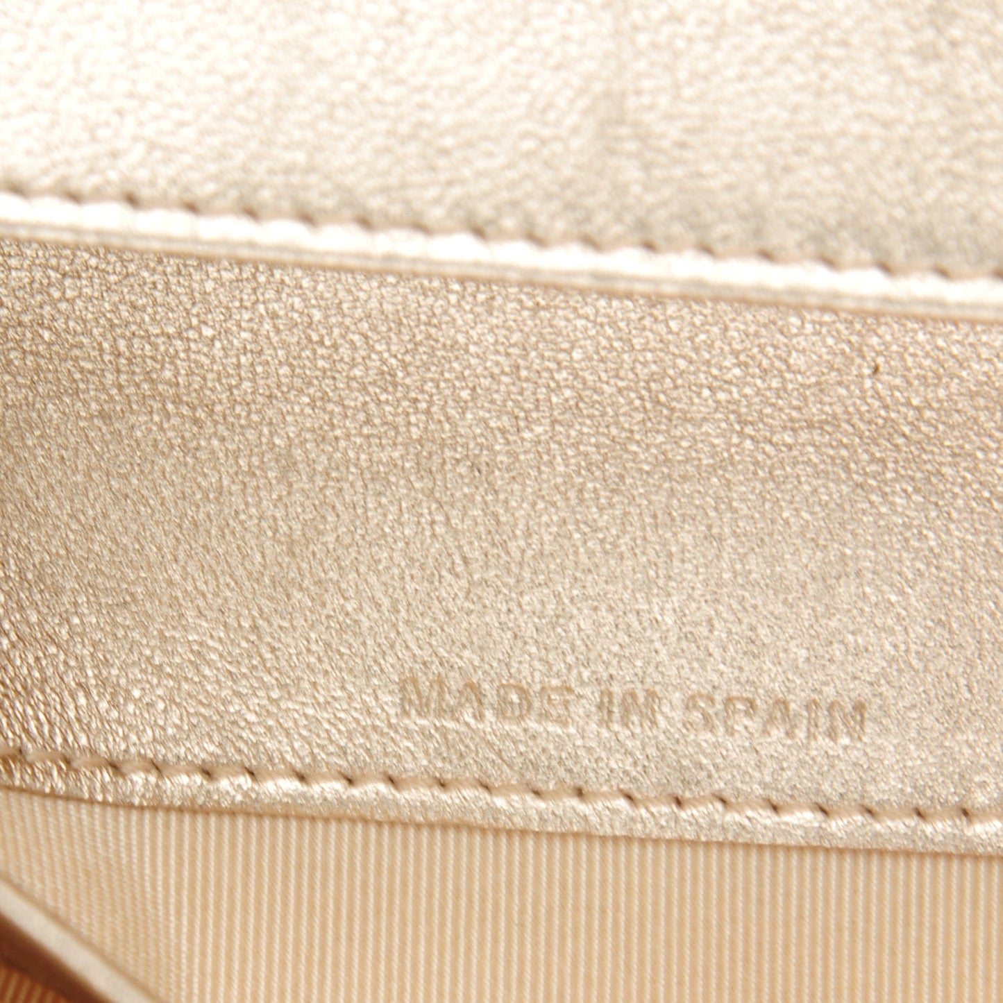 Metallic Lambskin Quilted Yen Wallet Gold