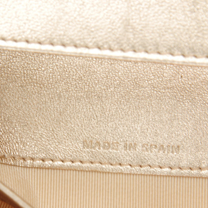 Chanel Metallic Lambskin Quilted Yen Wallet Gold 6 of 8