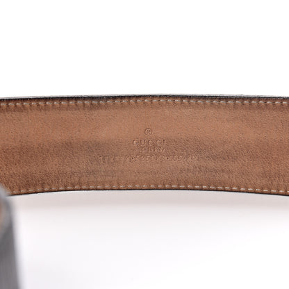 Gucci Calfskin Web Interlocking G Belt 105 42 Black 6 of 8