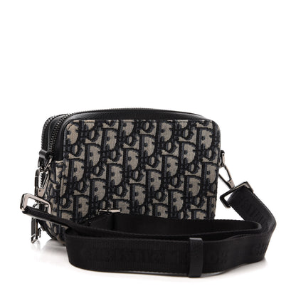 Christian Dior Oblique Pouch Beige Black 3 of 10