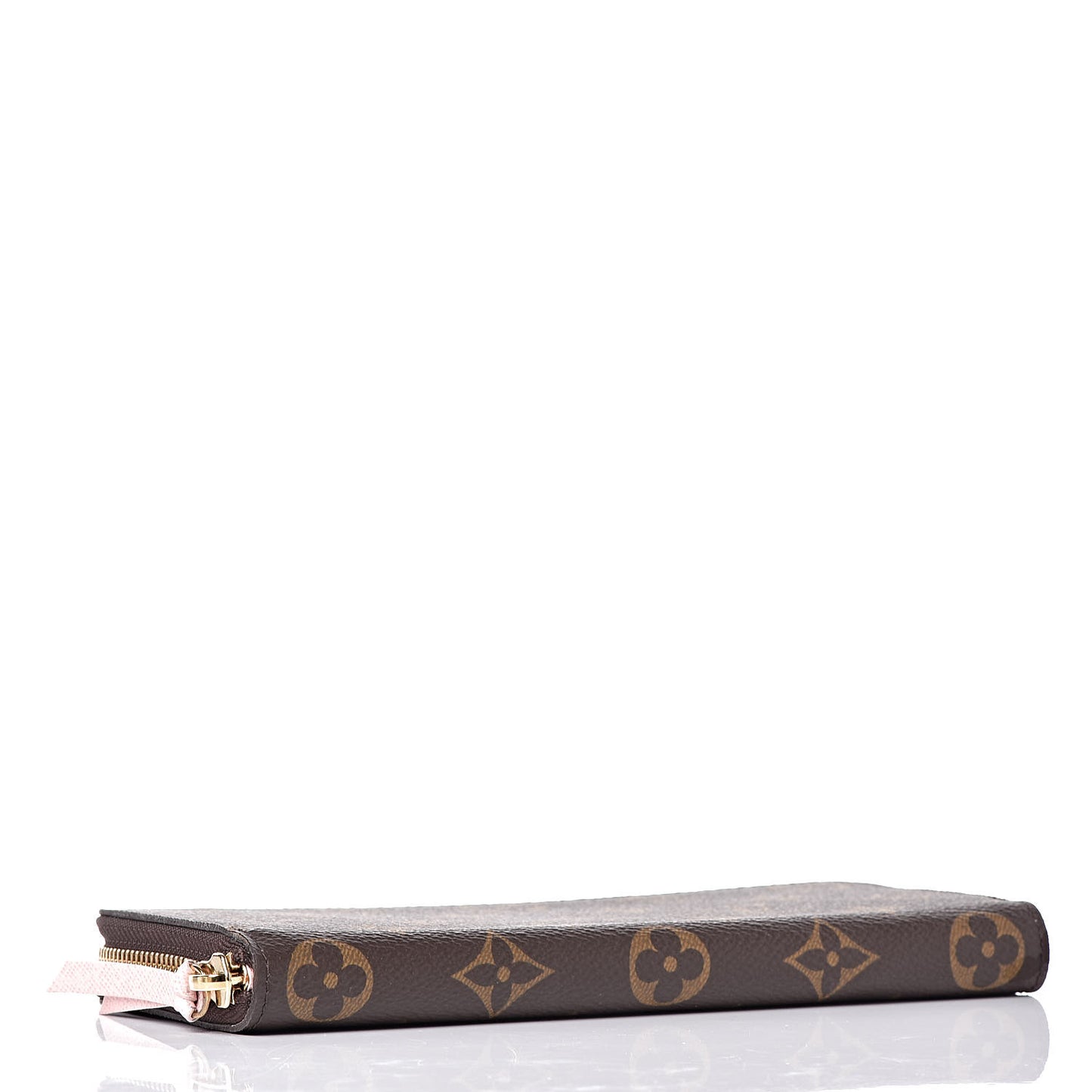 Monogram Clemence Wallet Rose Ballerine