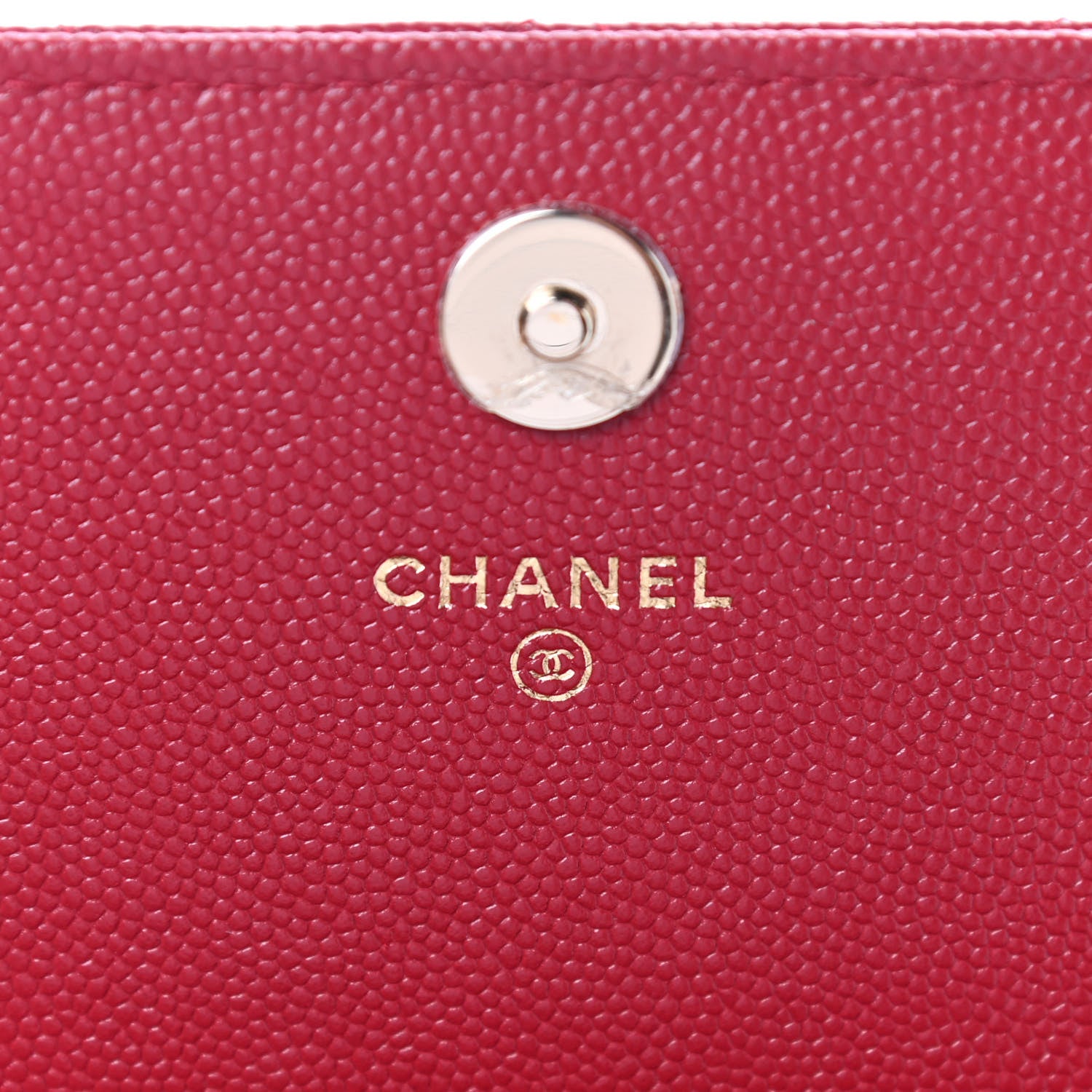 Chanel Caviar Quilted Square Wallet On Chain WOC Dark Red 6 of 11