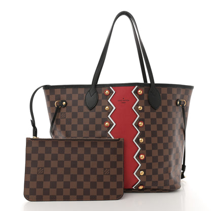 Louis Vuitton Damier Ebene Karakoram Neverfull MM 3 of 10