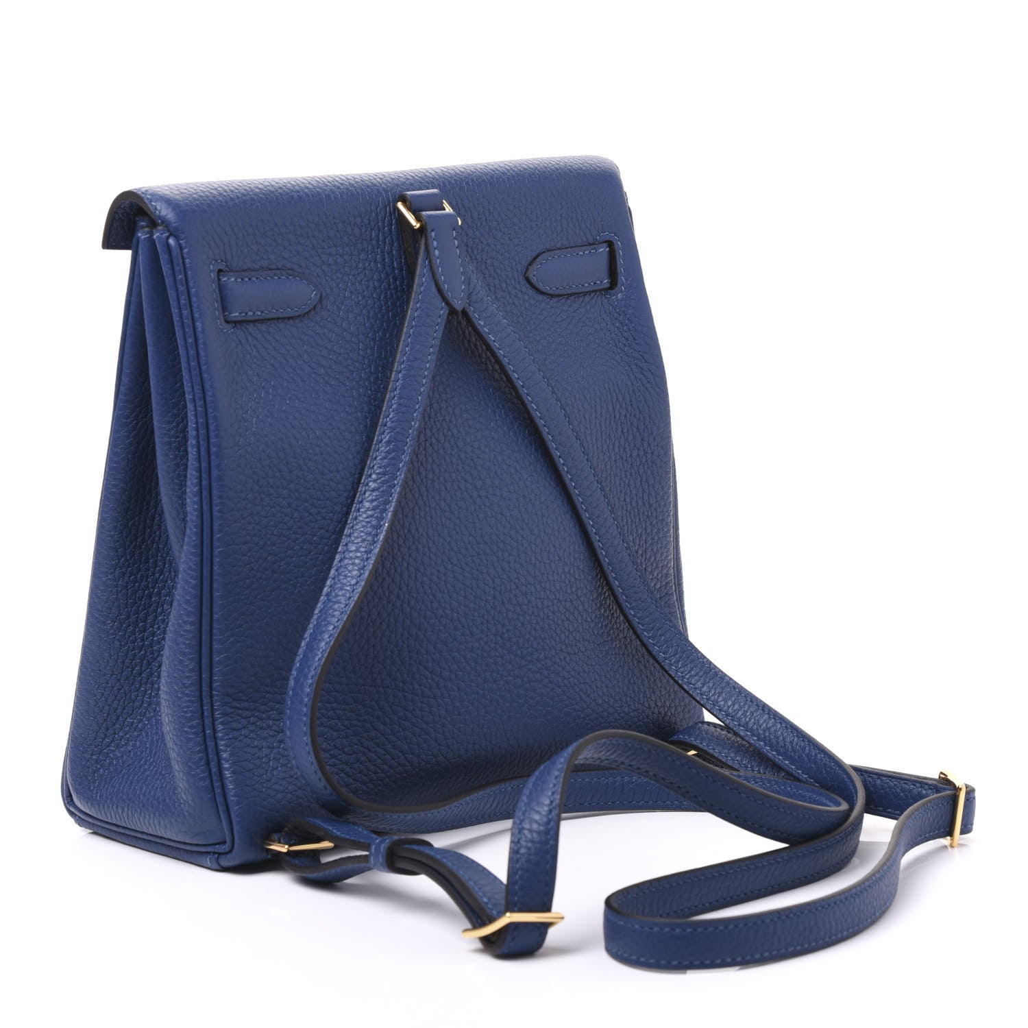 Hermes Taurillon Clemence Kelly Ado Backpack Deep Bleu 2 of 12