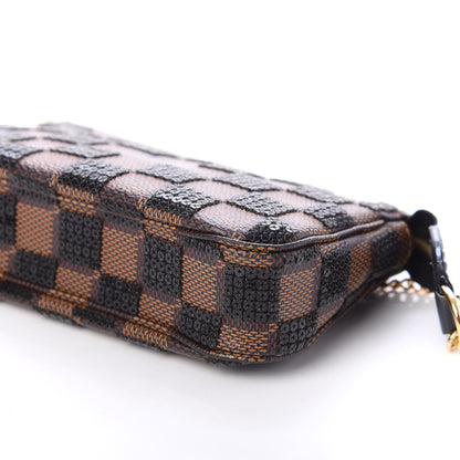 Louis Vuitton Damier Paillettes Mini Pochette Accessories Black 8 of 8