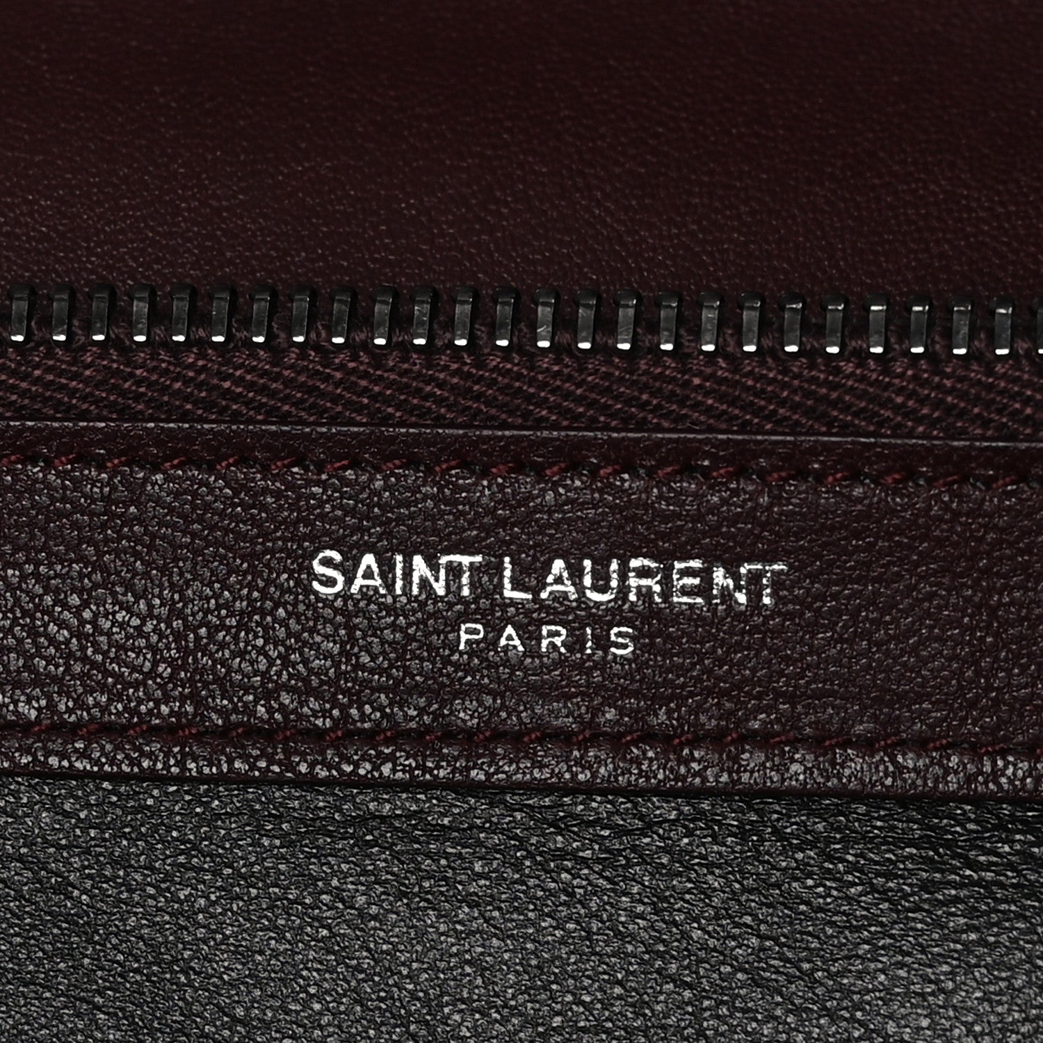 Saint Laurent Sheepskin Matelasse Chevron Large College Monogram Satchel Amaranto 6 of 11