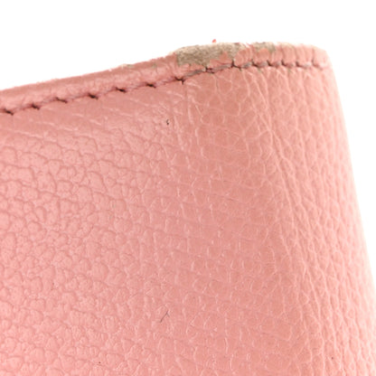 Chanel Grained Calfskin CC Button Yen Wallet Pink 13 of 13