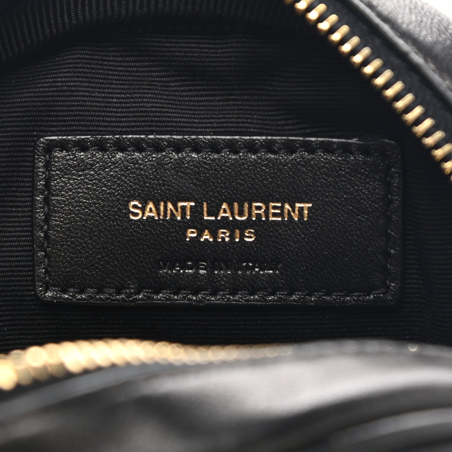Saint Laurent Lambskin Quilted Lolita Cosmetic Pouch Black 6 of 7