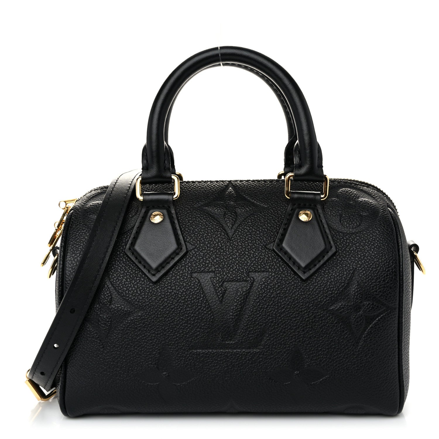 Louis Vuitton Empreinte Monogram Giant Speedy Bandouliere 20 Black 1 of 11