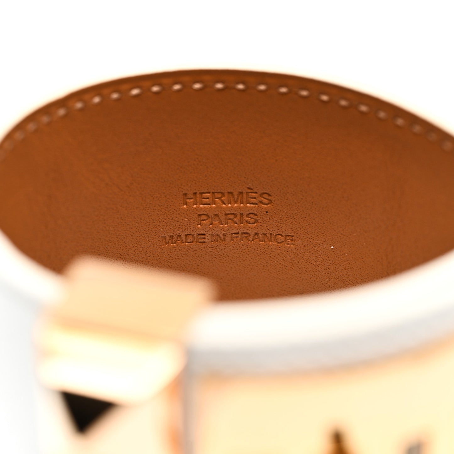 Epsom Collier de Chien CDC Bracelet T2 White