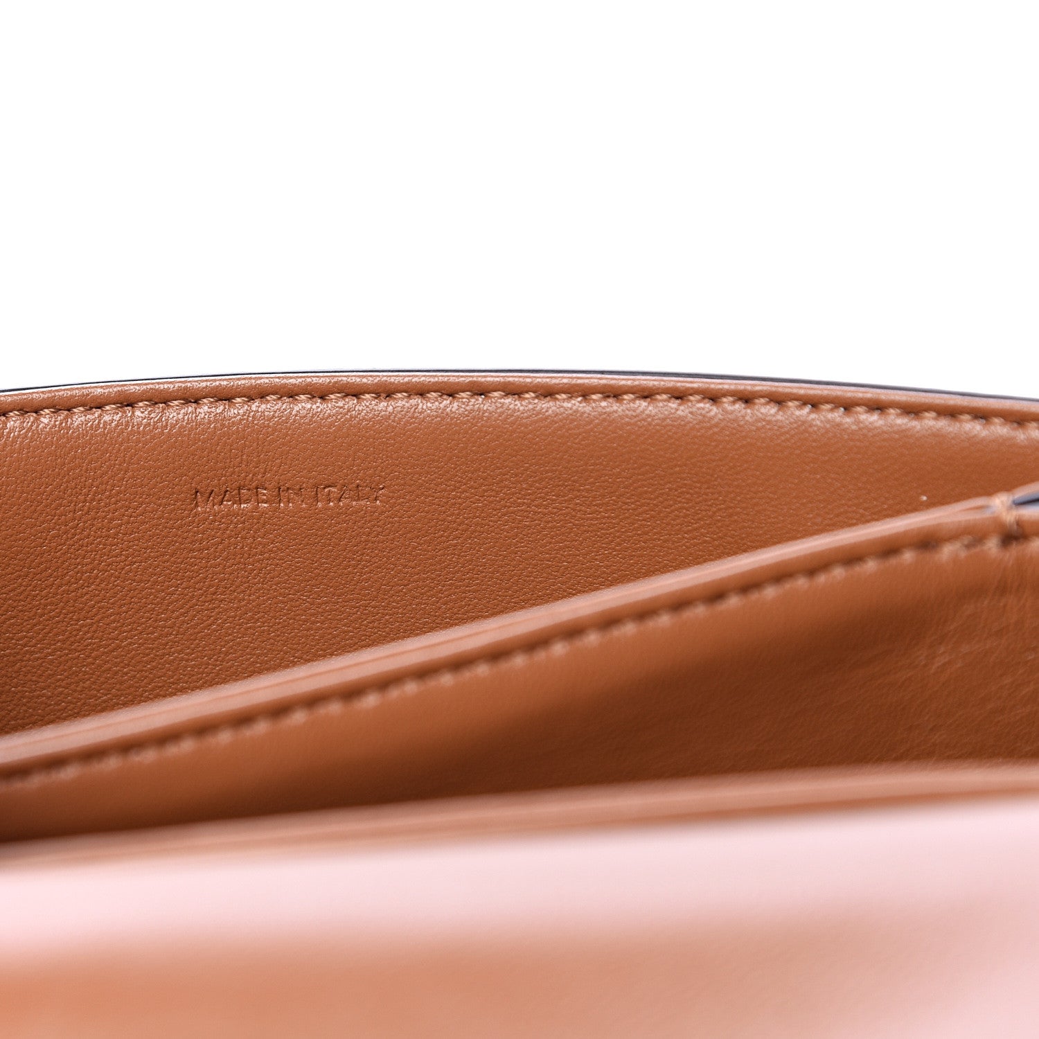 Celine Textile Natural Calfskin Teen Triomphe White Tan 6 of 10