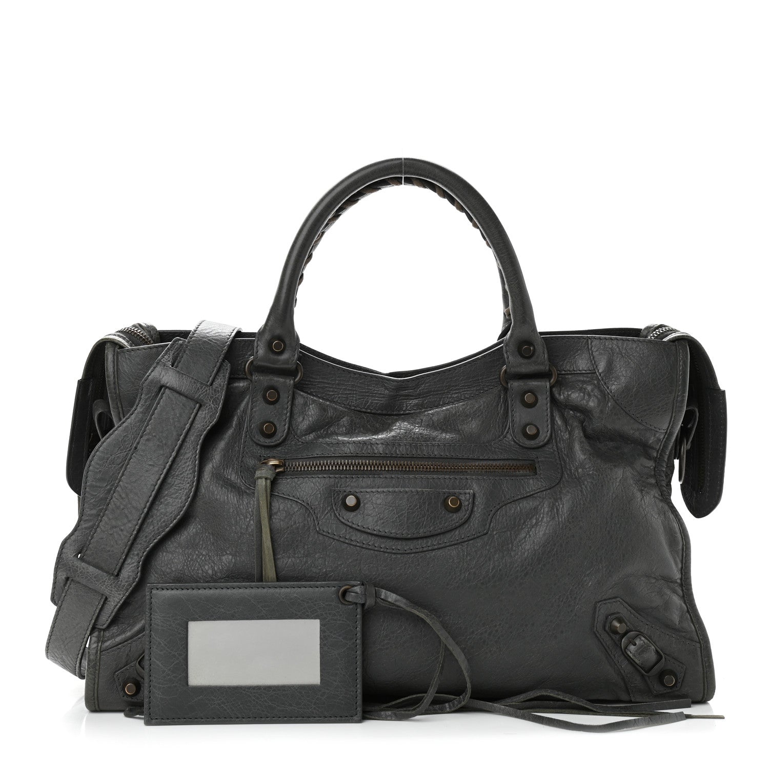 Balenciaga Agneau Classic Hardware City Gris Tarmac 1 of 12