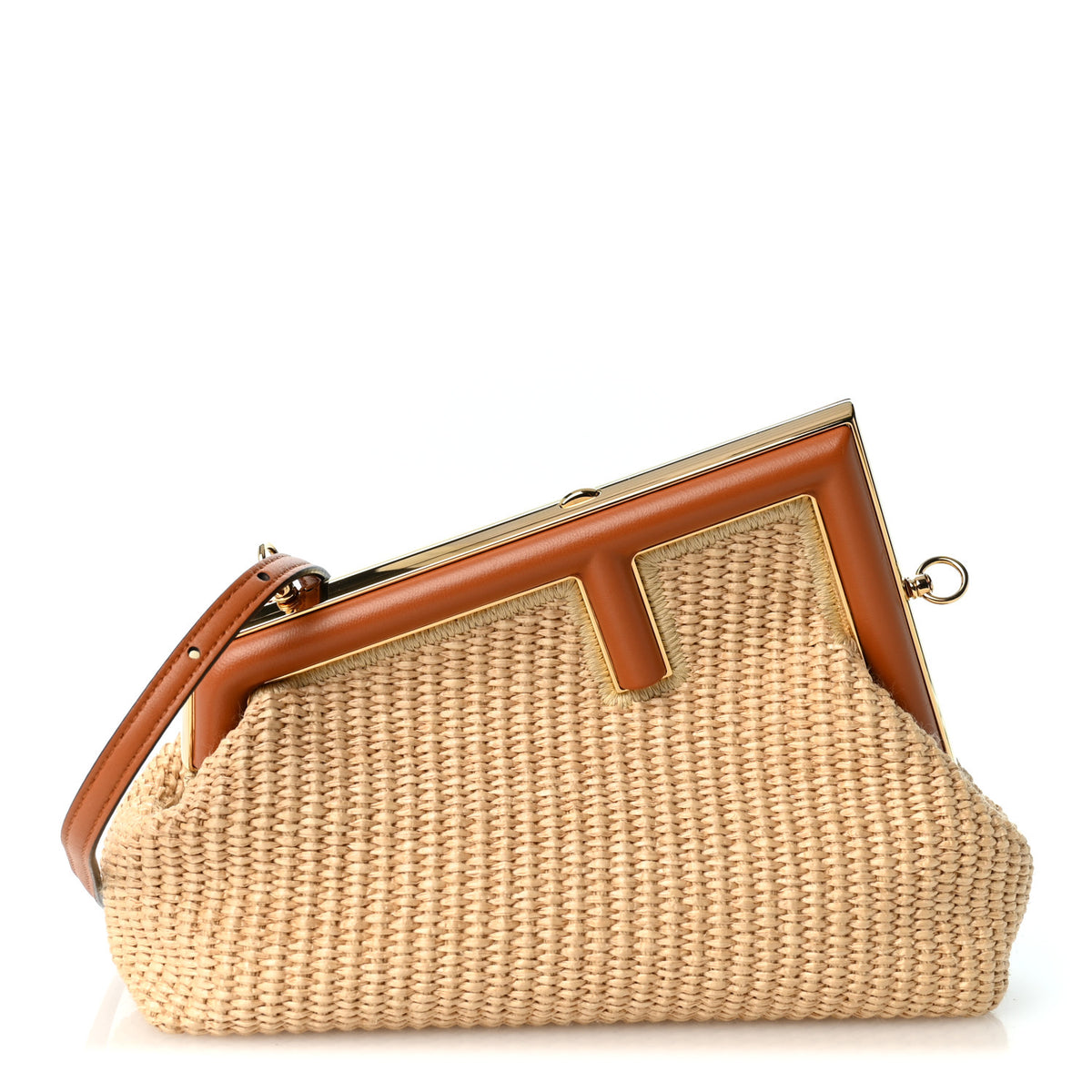 Fendi Paglia Chicco Diriso Nappa Small Fendi First Alchemy Brandy 1 of 9