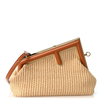 Fendi Paglia Chicco Diriso Nappa Small Fendi First Alchemy Brandy 1 of 9