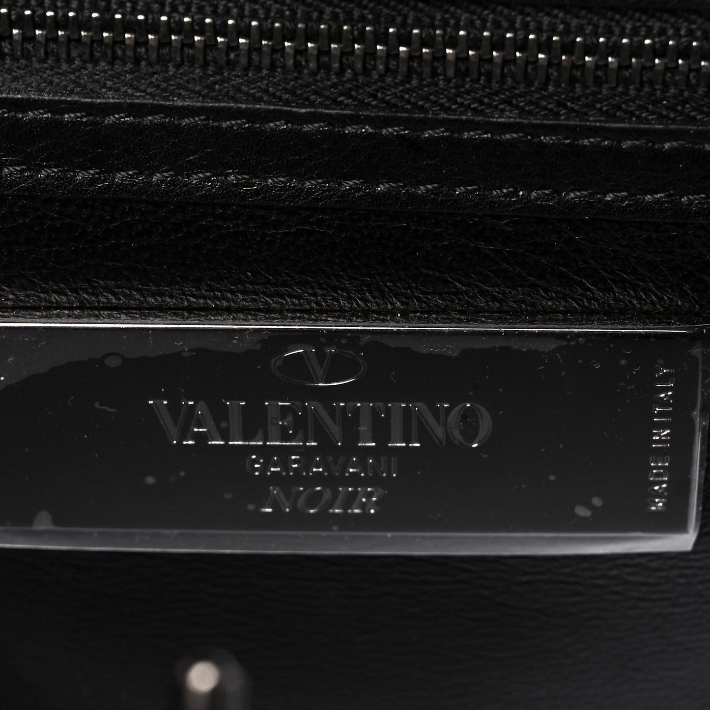 Vitello Rockstud All Over Top Handle Bag Black