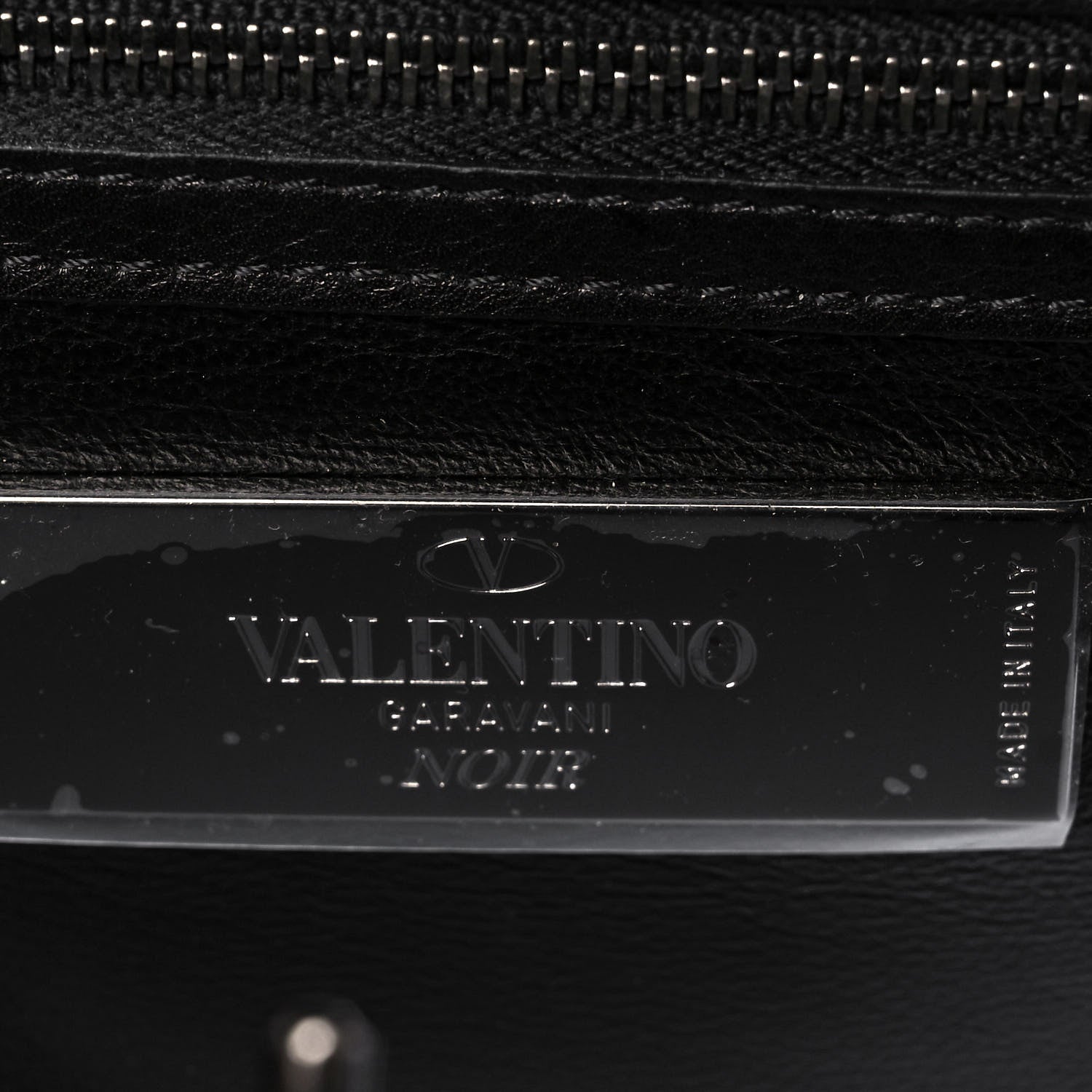 Valentino Garavani Vitello Rockstud All Over Top Handle Bag Black 6 of 13