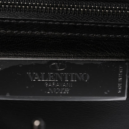 Valentino Garavani Vitello Rockstud All Over Top Handle Bag Black 6 of 13