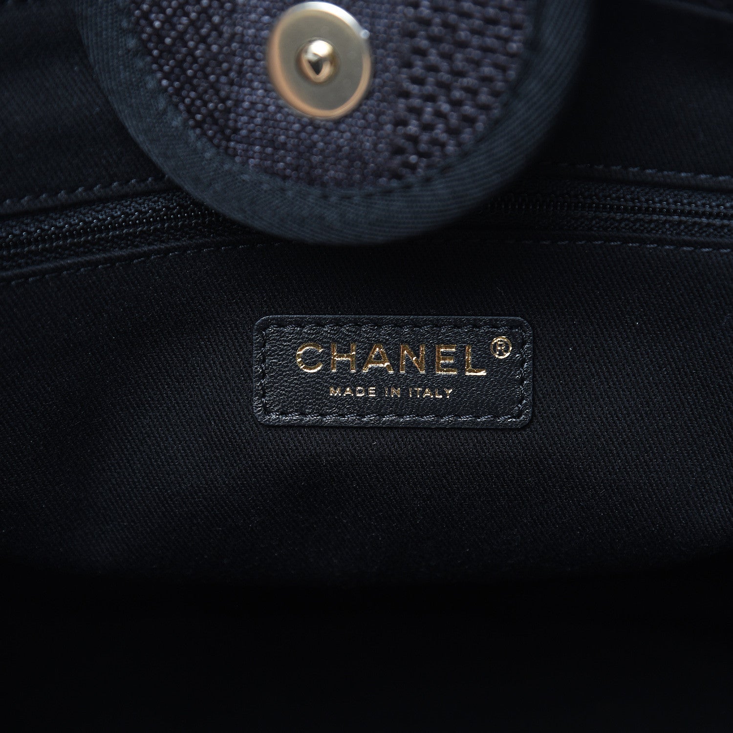 Chanel Straw Raffia Calfskin Striped Large Deauville Tote Black 6 of 10