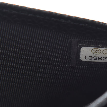 Chanel Caviar Quilted CC Long Double Wallet Black 8 of 8